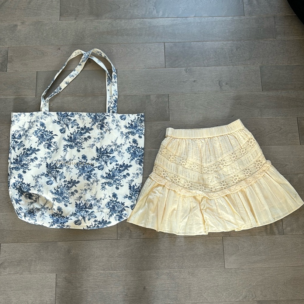 LoveShackFancy Skirt & Bag